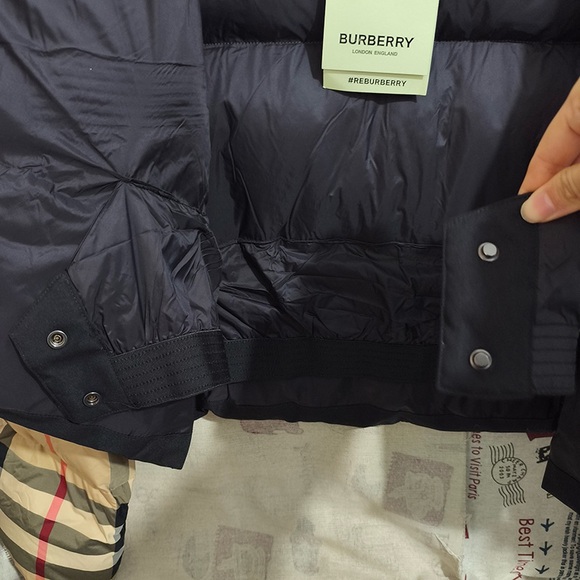 Burberry Checked Short Down Jacket - Picture 7 of 8